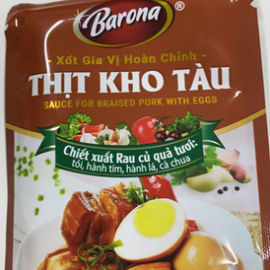 Xốt gia vị hoàn chỉnh thịt kho tàu barona gói 80g